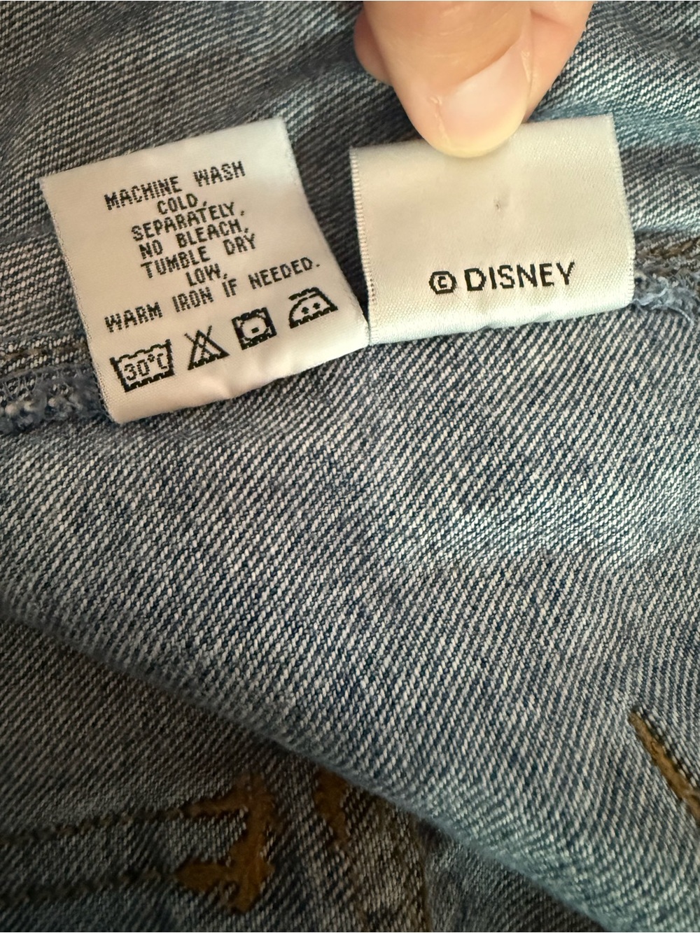 Rare Vintage Disney Catalog Grumpy Dwarf Denim Overalls Size 2XL 90s Nostalgia - Picture 4 of 10